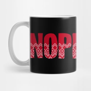 Nopiates Christmas - Sober Holiday - Drug Free Mug